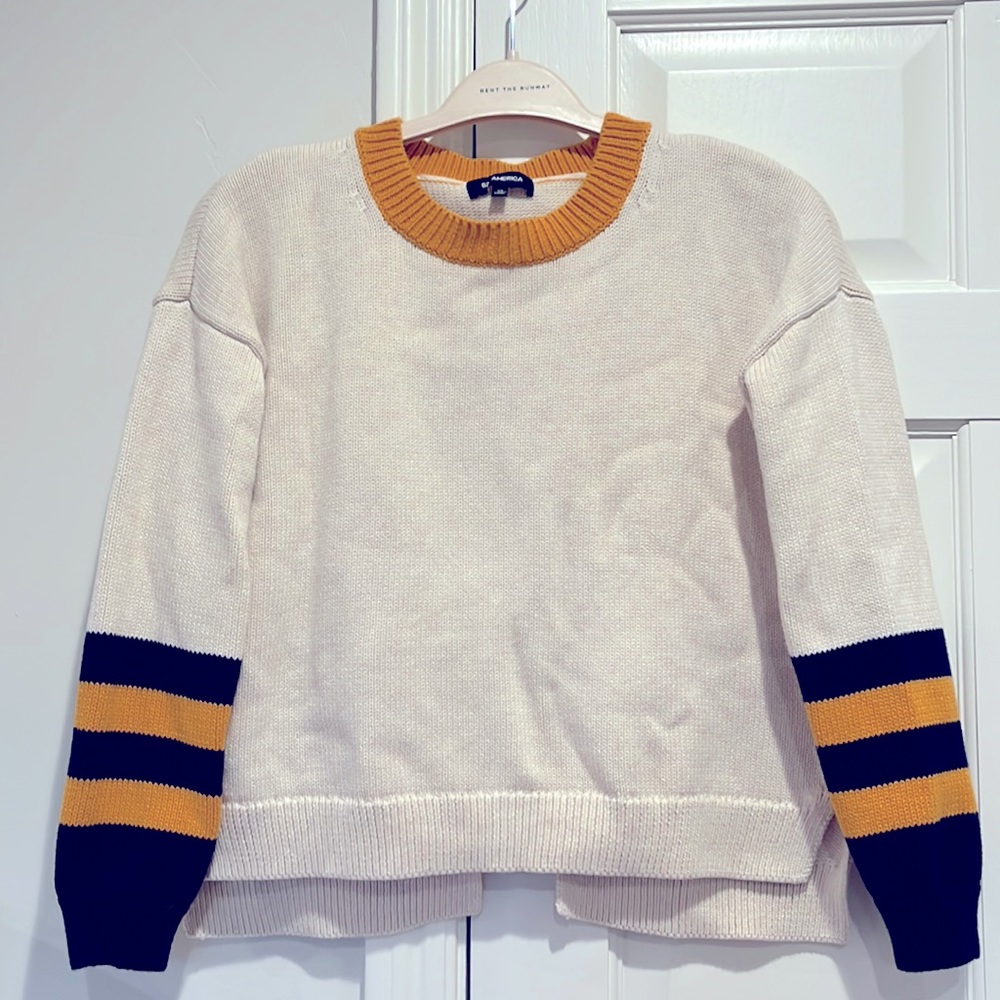 525 America Womens Varsity Split Back Sweater